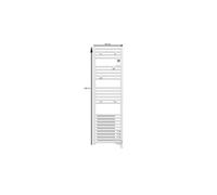 Radiateur sèche-serviettes DORIS Digital étroit ventilo 1500W blanc - ATLANTIC - 851138