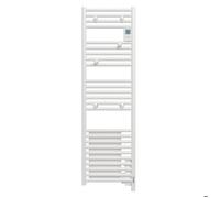 Radiateur sèche-serviettes DORIS Digital étroit ventilo 1500W blanc - ATLANTIC - 851138