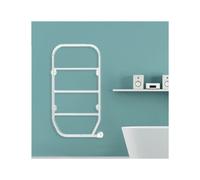 Radiateur sèche-serviettes électrique 100W vertical Blanc NILA - FINIMETAL 3835109