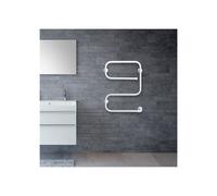 Radiateur sèche-serviettes électrique 70W vertical Blanc ATHENA E - FINIMETAL 3762701