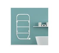 Radiateur sèche-serviettes électrique 80W vertical Blanc NILA - FINIMETAL 3825089