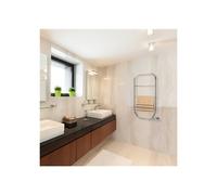 Radiateur sèche-serviettes électrique 80W vertical Chromé NILA - FINIMETAL 3834089