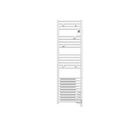 Radiateur sèche-serviettes électrique DORIS Digital étroit sans soufflerie 500W blanc - - 851135