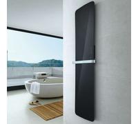 Radiateur seche-serviettes electrique FOLIO GLASS Noir Brillant 800W - TFGB-080-052/F ACOVA