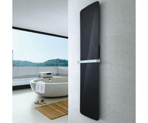 Radiateur seche-serviettes electrique FOLIO GLASS Noir Brillant 800W - TFGB-080-052/F ACOVA