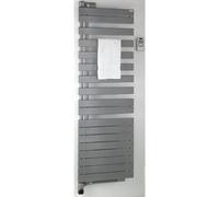 Radiateur sèche-serviettes pivotant REGATE Twist + Air chauffage central - Puissance 594 + 1000 W - H 1278 mm - L 550 mm - pivot à droite - BLANC