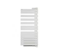Radiateur sèche-serviettes pivotant REGATE Twist + Air chauffage central - Puissance 809 + 1000 W - H 1771 mm - L 550 mm - pivot à droite - BLANC