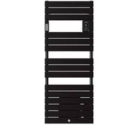 Radiateur sèche-serviettes Riviera 2 avec soufflerie, Noir carbone, 1500 W, Standard - THERMOR - 498519