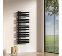 Radiateur sèche-serviettes Slidre acier 120 x 50 cm noir [neu.haus]