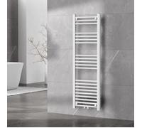 Radiateur sèche-serviettes Voss acier 120 x 40 cm blanc
