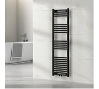 Radiateur sèche-serviettes Voss acier 140 x 40 cm noir