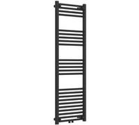 [neu.haus] Radiateur Sèche-Serviettes Chauffage pour Salle de Bain Porte-Serviettes Mural Chauffant à Eau Chaude 570 W Acier 140 x 50 cm Noir