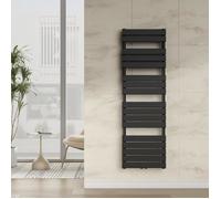 Radiateur sèche-serviettes Voss à lames plates acier 160 x 50 cm noir [neu.haus]