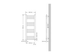 Radiateur sèches-serviettes raccordement en bas avec/sans résistance électrique