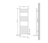 Radiateur sèches-serviettes raccordement en bas avec/sans résistance électrique
