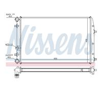 [Radiateur, refroidissement du moteur NISSENS 67322]