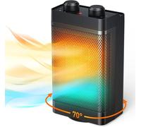 Radiateur Soufflant,1500W,3 Modes,Chauffage Électrique en Céramique,Oscillant à 70°,Protection Contre la Surchauffe