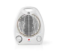 Nedis Radiateur soufflant HTFA13CWT 2000 W – Thermostat réglable, 2 niveaux – Blanc