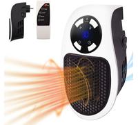 Radiateur Soufflant 500W, avec Affichage LED et Thermostat Numérique, Safe Silent Power Upgrade Chauffage en Céramique PTC