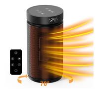 Radiateur Soufflant électrique 1500W, Chauffage d'appoint, Mode Eco, Oscillant, Thermostat Réglable et 3 Modes
