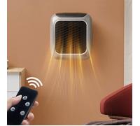 Radiateur soufflant électrique - MIOLOE - 800W - Télécommande - Thermostat numérique - Affichage LED - Compact - Mural
