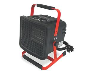 Radiateur soufflant électrique mobile Mecafer MH2000 2 000W noir et rouge