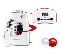 Radiateur soufflant électrique - SICHLER HAUSHALTSGERATE - 1000 / 2000 W - Chaleur douce - Blanc - Salle de bain