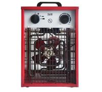 Radiateur soufflant électrique - UISEBRT - 3kW - Thermostat mécanique - 4 niveaux de chauffage - Rouge