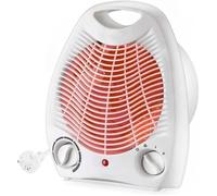 Radiateur Soufflant Mobile, Petit Chauffage Electrique Economique avec Thermostat Réglable, Chauffage D'appoint 1000W/2000W