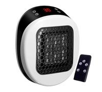 Radiateur soufflant mural, avec prise, équipement télécommandé par temps froid avec thermostat réglable, chauffage mural portable, pour la maison, le bureau, la salle de bain, la chambre à coucher, le