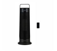 Radiateur soufflant oscillant - Céramique - OCEANIC - 2000 W - Télécommande - Noir