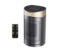 Radiateur Soufflant Portable En Céramique, 1500 W, Silencieux Et économe En énergie, Trois Réglages, Tête Vibrante, Protection Contre La Surchauffe Et Le Basculement, Pour Chambre à Coucher (Or)