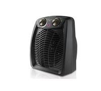 Taurus Tropicano 2400 - Radiateur soufflant 2400W, 3 positions froid/Chaud, Surface jusqu'à 24m2, Thermostat réglable, Fonction ventilateur, Témoin lumineux de fonctionnement, Noir