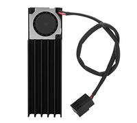 Radiateur SSD avec ventilateur Module thermique de dissipateur de chaleur pour conduit d'air de refroidissement efficace scientifique pour tous les disques durs et ordinateurs de bureau M.2 2280