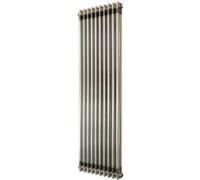 Radiateur Traditionnel à 2 Colonnes 1500 x 470 mm en Acier Métal Brut Brut