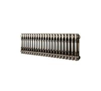 Radiateur Traditionnel à 2 Colonnes 300 x 1010 mm en Acier Métal Brut