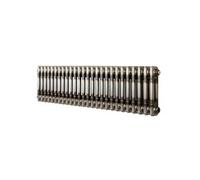 Radiateur Traditionnel à 2 Colonnes 300 x 1190 mm en Acier Métal Brut