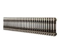 Radiateur Traditionnel à 2 Colonnes 300 x 1460 mm en Acier Métal Brut Brut