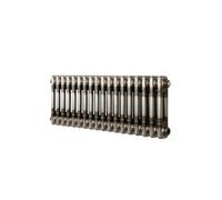 Radiateur Traditionnel à 2 Colonnes 300 x 830 mm en Acier Métal Brut