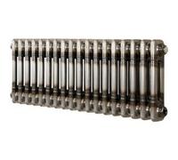 Radiateur Traditionnel à 2 Colonnes 300 x 830 mm en Acier Métal Brut Brut