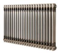 Radiateur Traditionnel à 2 Colonnes 600 x 1010 mm en Acier Métal Brut Brut