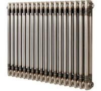 Radiateur Traditionnel à 2 Colonnes 600 x 830 mm en Acier Métal Brut Brut
