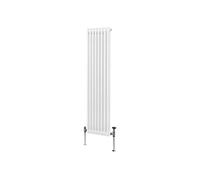 Radiateur Traditionnel à 2 Colonnes Chauffage Vertical Blanc 1800 x 382mm