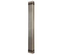Radiateur Traditionnel à 3 Colonnes 1500 x 200 mm en Acier Métal Brut Brut