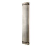 Radiateur Traditionnel à 3 Colonnes 1500 x 290 mm en Acier Métal Brut Chauffage Central Verticale Monté Sur Mur [Brosse de Nettoyage & Supports INCLUSES]