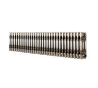 Radiateur Traditionnel à 3 Colonnes 300 x 1460 mm en Acier Métal Brut Chauffage Central Horizontale Monté Sur Mur [Brosse de Nettoyage & Supports INCLUSES]