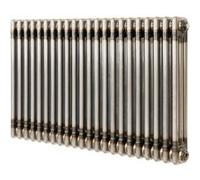Radiateur Traditionnel à 3 Colonnes 600 x 1010 mm en Acier Métal Brut Brut