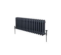Radiateur Traditionnel à 3 Colonnes Chauffage Horizontal Anthracite 300 x 832mm