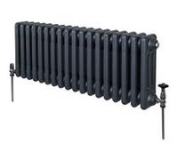 MonsterShop Radiateur traditionnel 3 colonnes 300×832 mm – Acier carbone, gris anthracite