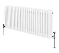 Radiateur Traditionnel à 3 Colonnes Chauffage Horizontal Blanc 600 x 1192mm